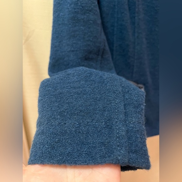 Blue Steilmann wool blend women’s zip up coat size 12 luxury soft - Picture 2 of 11